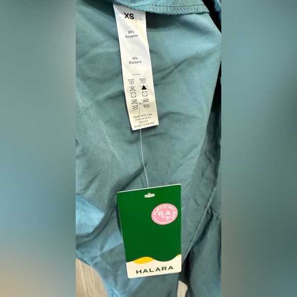 Halara Breezeful™ Deep V Neck Butterfly Sleeve Backless Midi Stone Blue Size XS - Picture 8 of 9